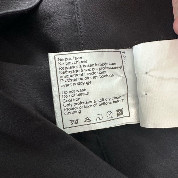 CHANEL Black Silk Pleated Skirt France NWOT SZ 6 SM - Med - Picture 11 of 12